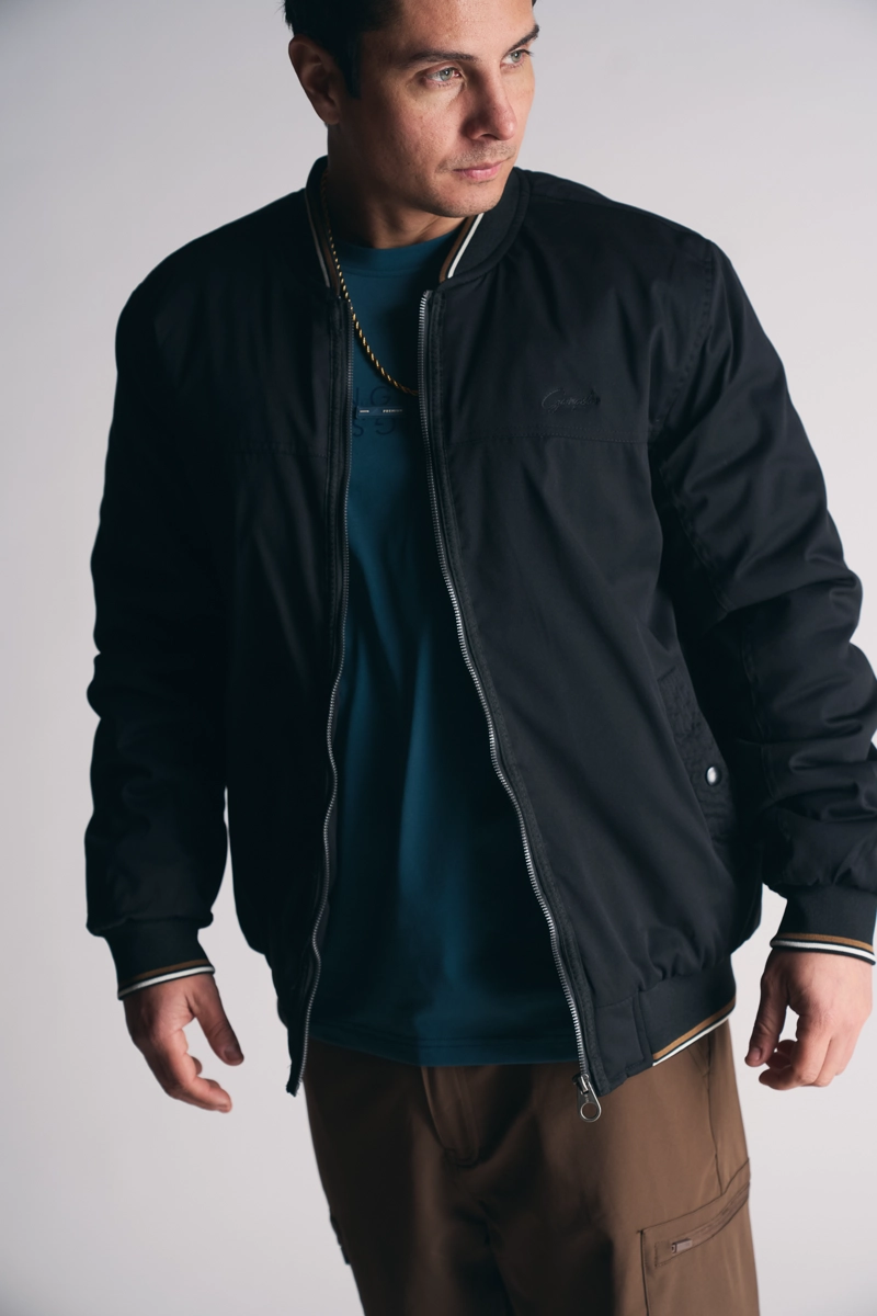 CHAQUETA BOMBER NEUTRAL NEGRO - 1