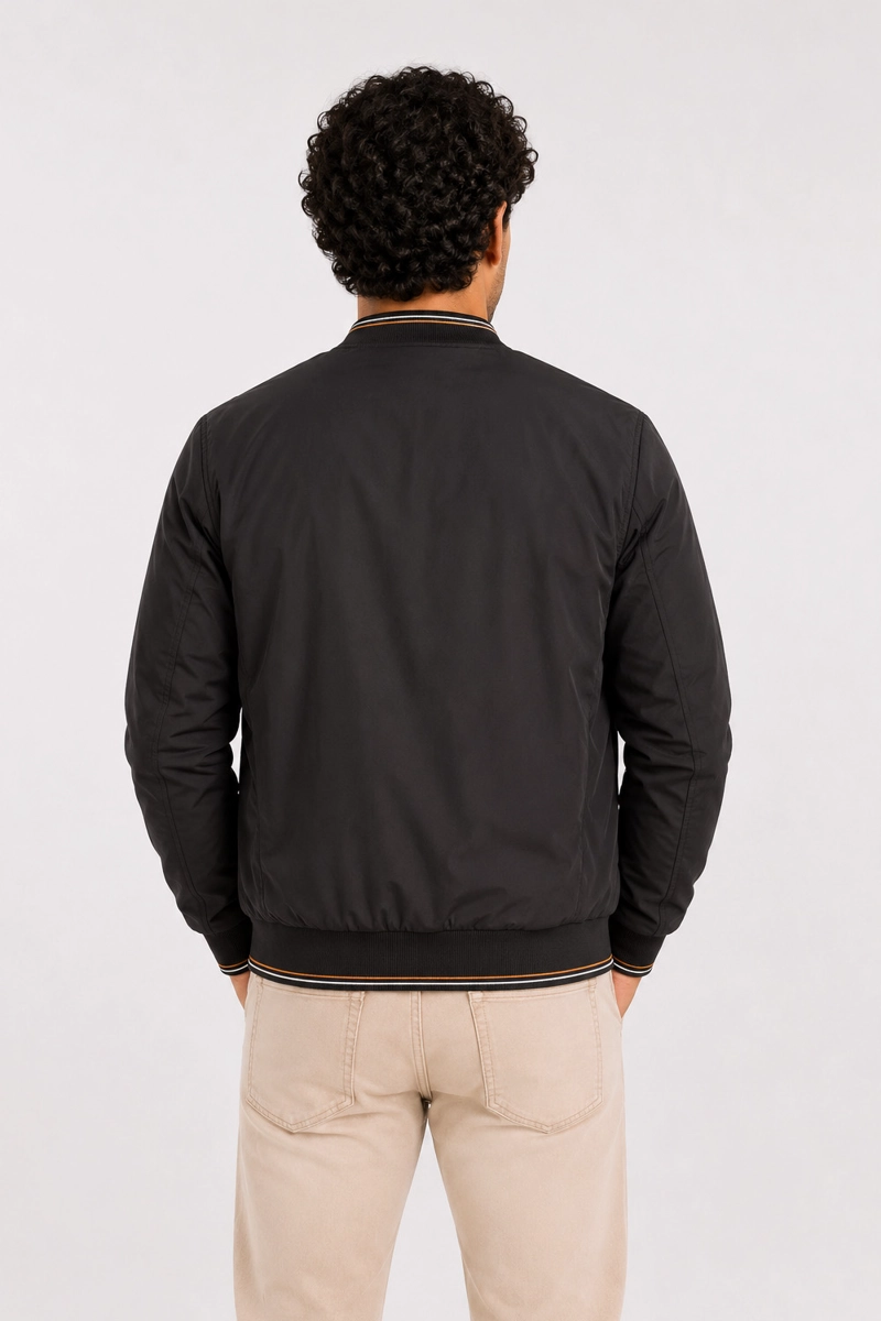 CHAQUETA BOMBER NEUTRAL NEGRO - 2
