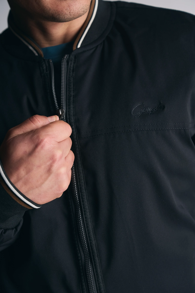 CHAQUETA BOMBER NEUTRAL NEGRO - 2