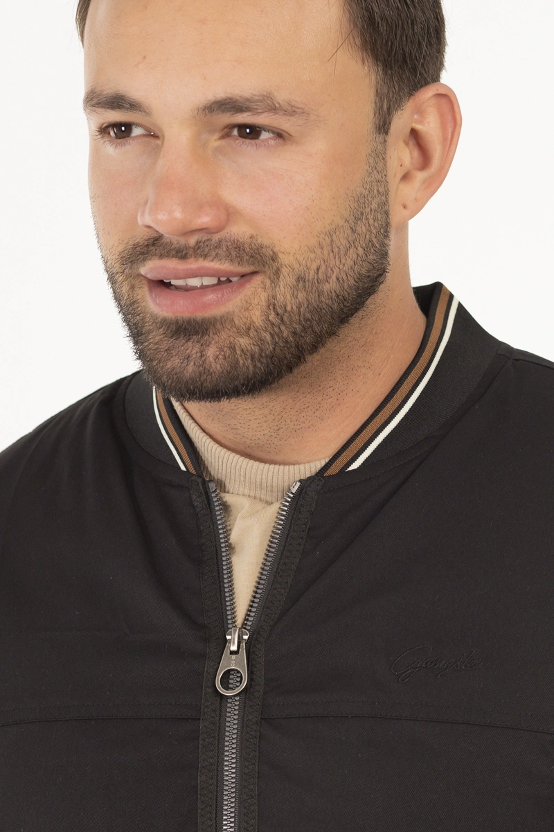 CHAQUETA BOMBER NEUTRAL NEGRO - 4