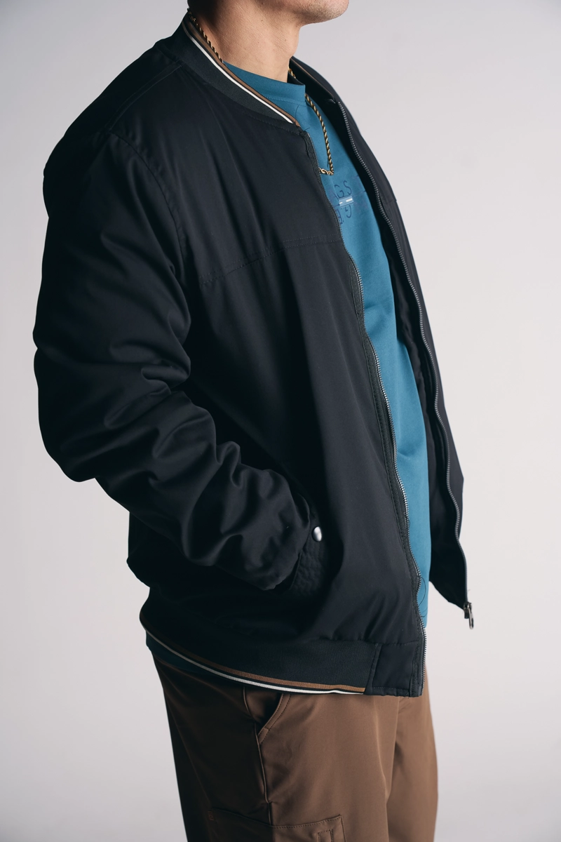 CHAQUETA BOMBER NEUTRAL NEGRO - 4