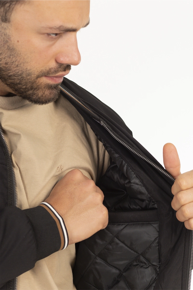 CHAQUETA BOMBER NEUTRAL NEGRO - 5