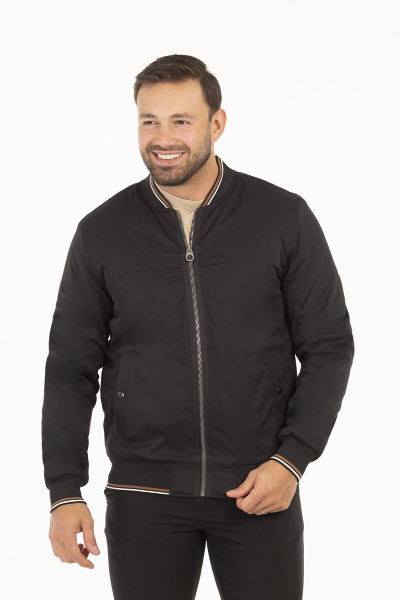 CHAQUETA BOMBER NEUTRAL NEGRO - 7