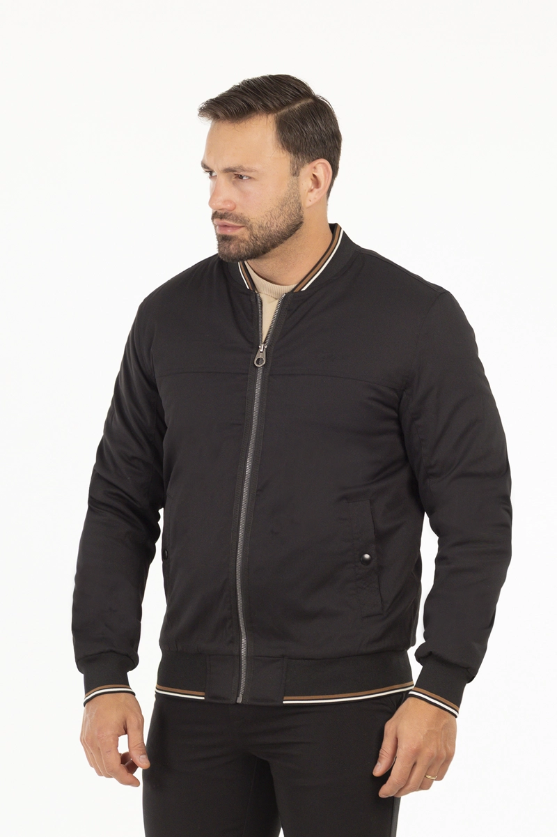 CHAQUETA BOMBER NEUTRAL NEGRO - 8