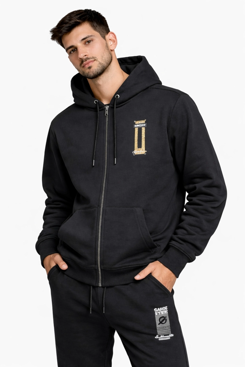 POLERON FULLZIPPER DRIFT NEGRO - 1
