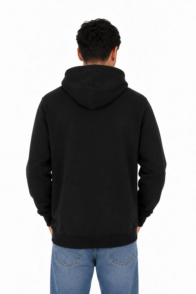 POLERON HOODIE ROUTE NEGRO - 2