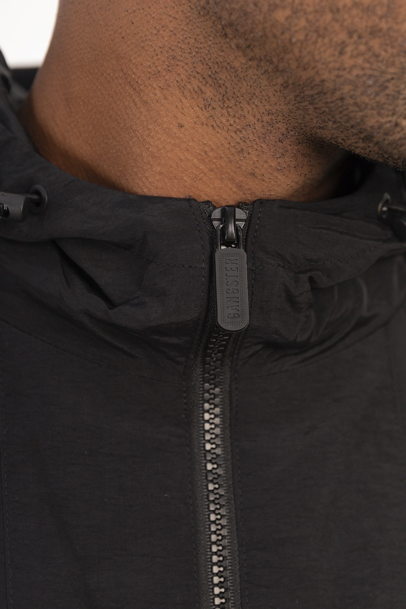 CORTAVIENTO DEPORTIVO LABEL NEGRO - 5