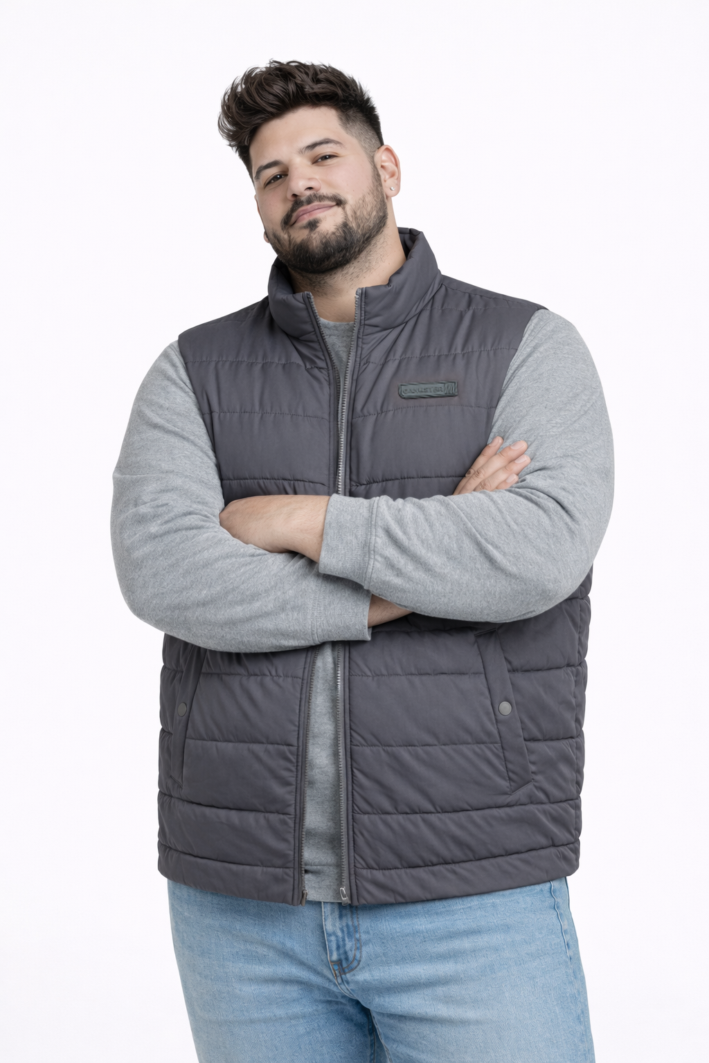 PLUS PARKA PUFFER ELEMENT GRIS - 1