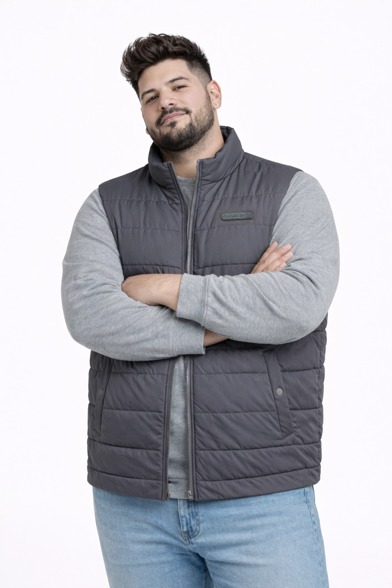 PLUS PARKA PUFFER ELEMENT GRIS - 1