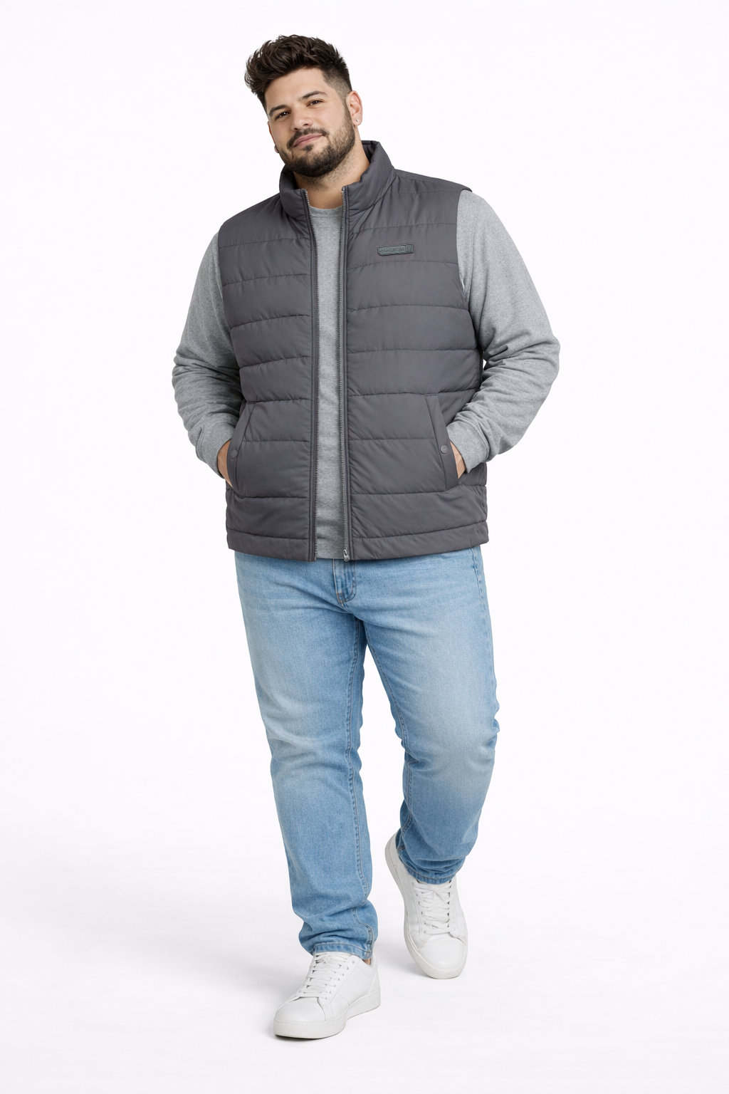 PLUS PARKA PUFFER ELEMENT GRIS - 4