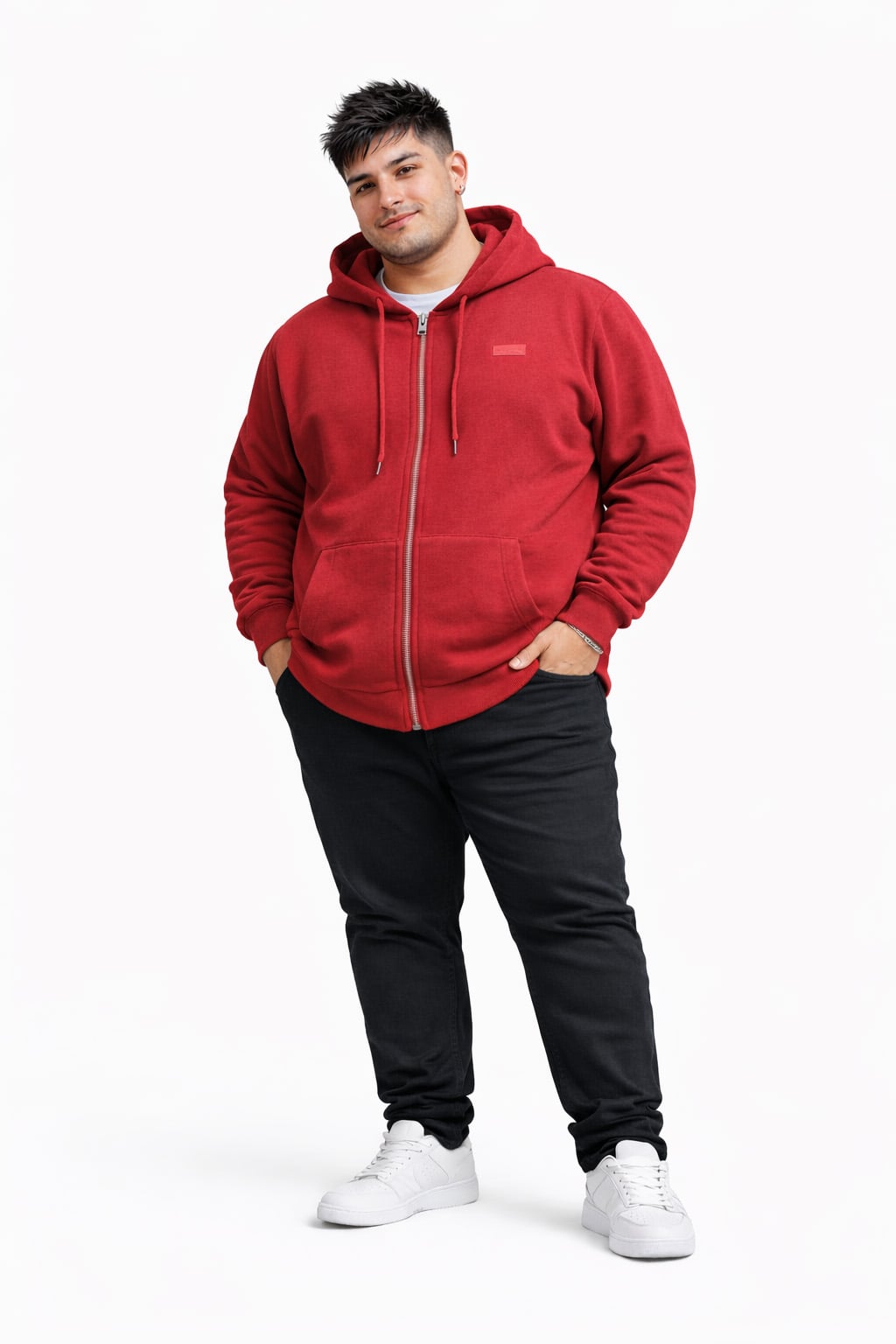PLUS POLERON FULLZIPPER LINK ROJO - 4