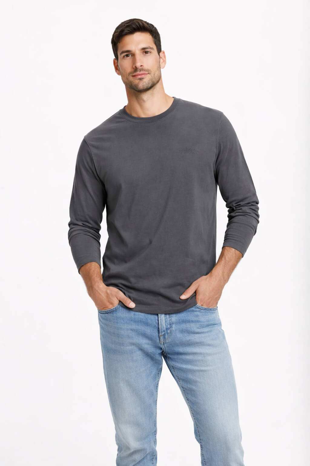 POLERA ML FIELD GRIS - 1