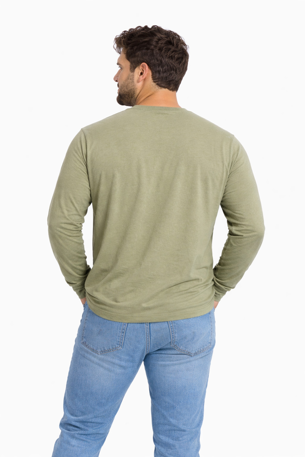 PLUS POLERA ML FIELD VERDE OLIVA - 2