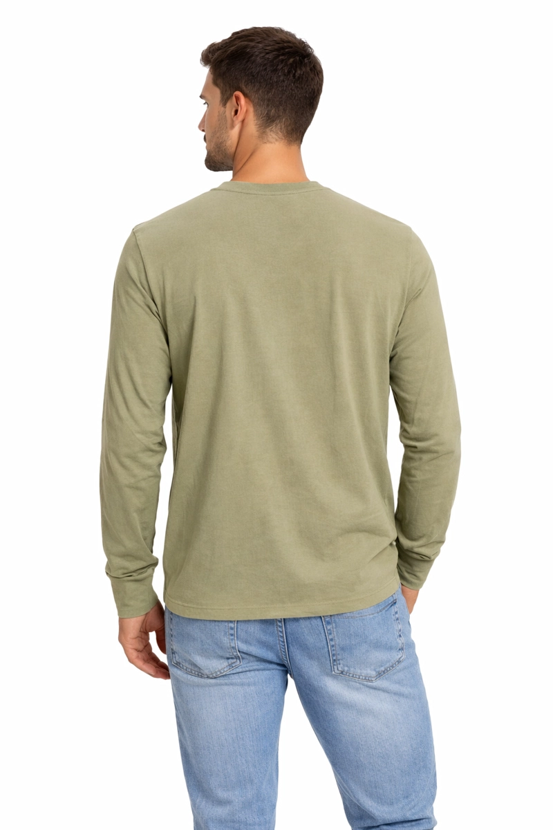 POLERA ML FIELD VERDE OLIVA - 2