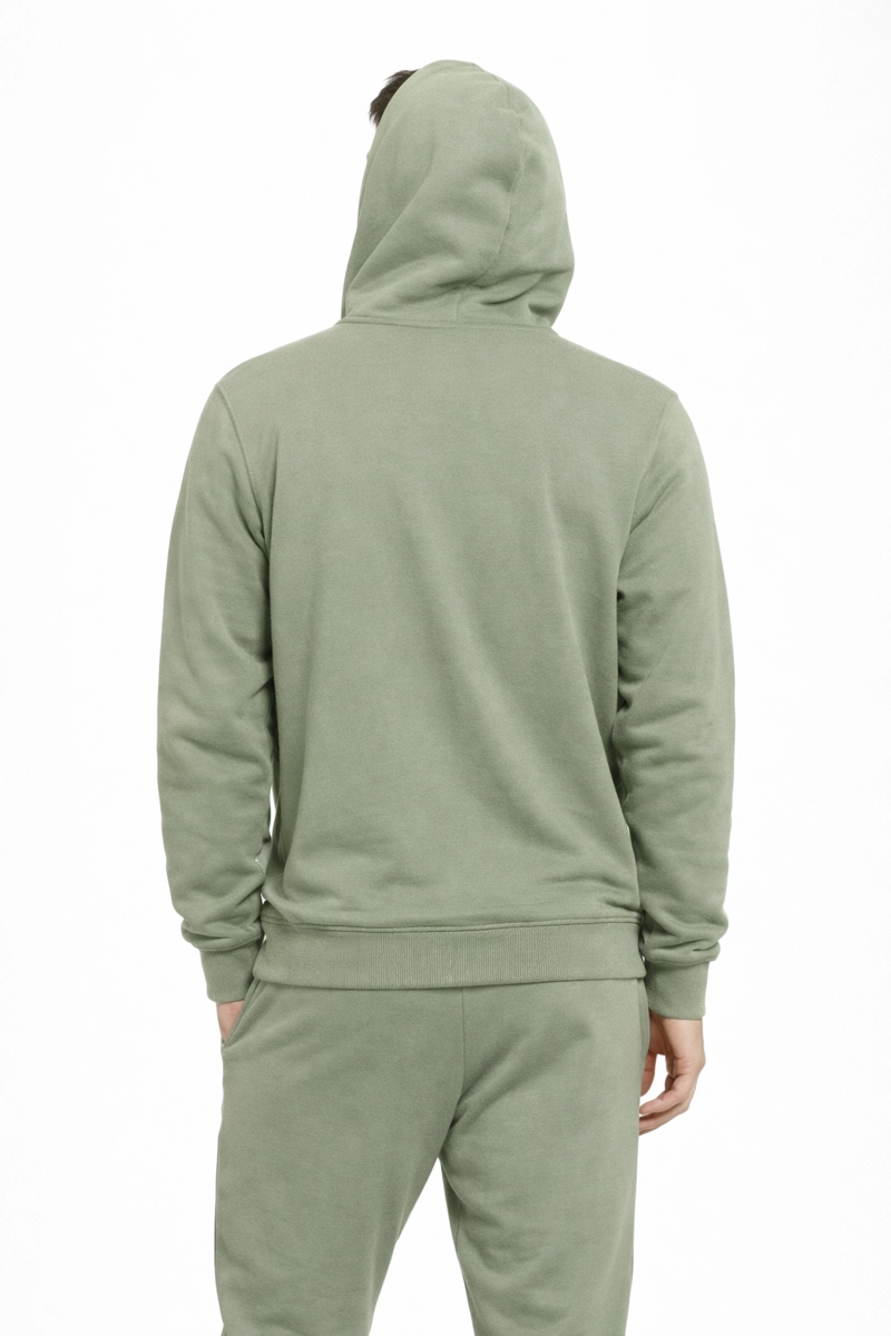 POLERON FULLZIPPER STEP VERDE OLIVA - 2