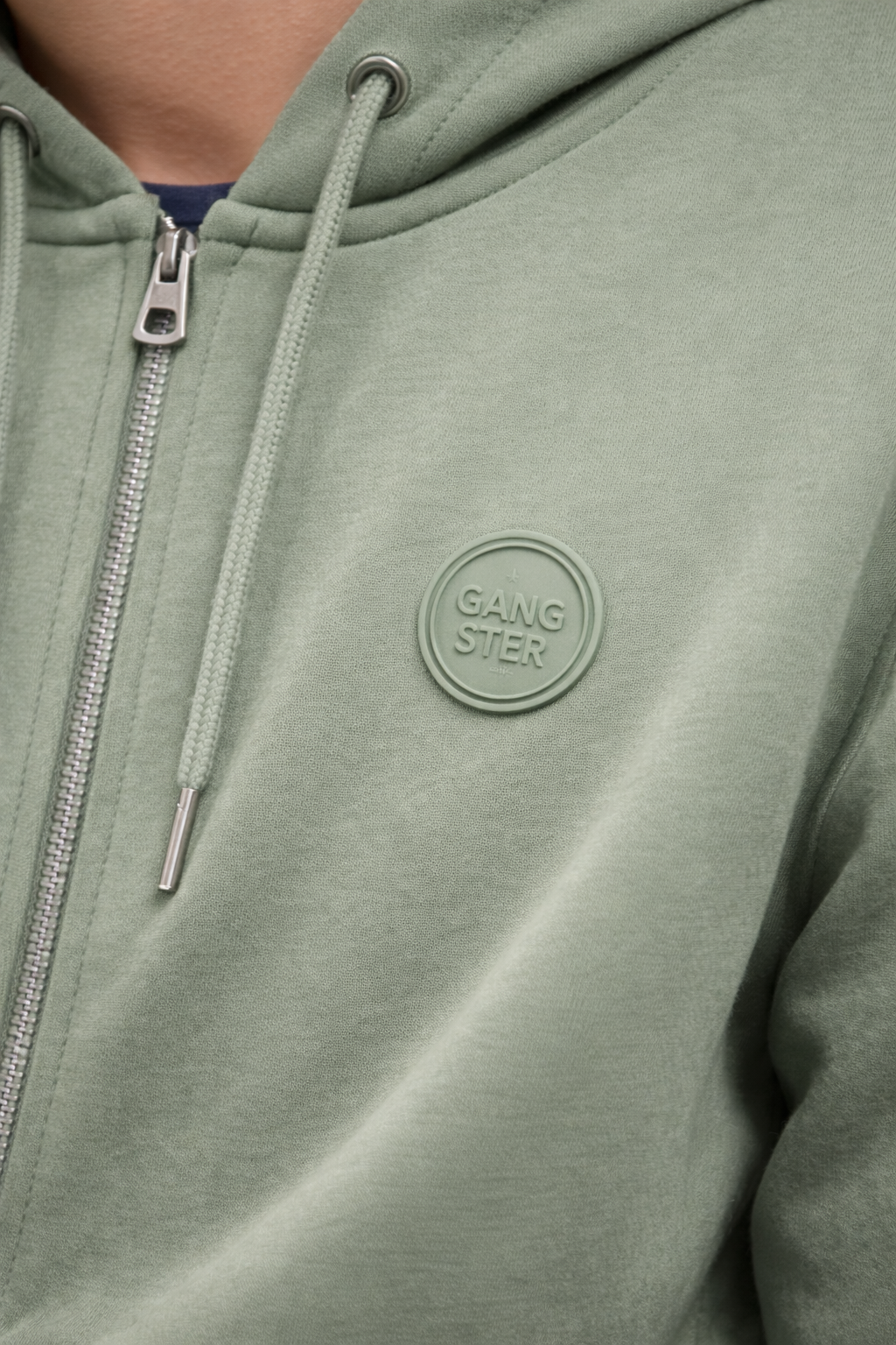 POLERON FULLZIPPER STEP VERDE OLIVA - 4