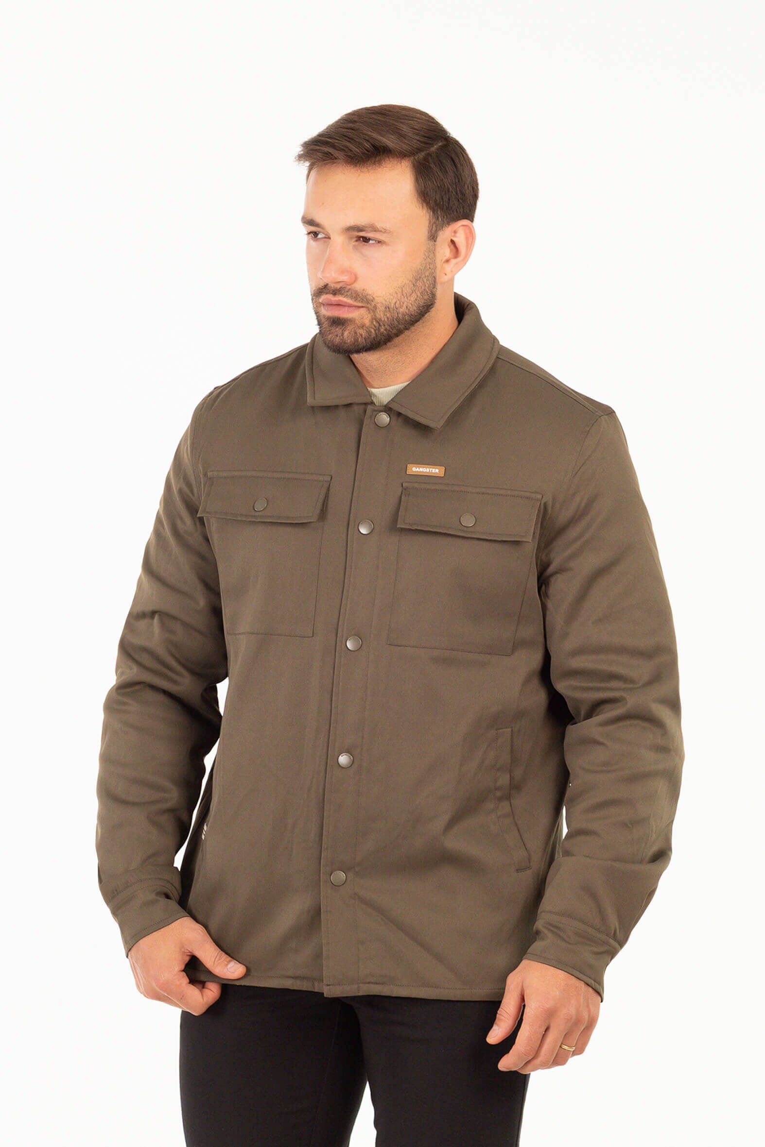 CHAQUETA OVERSHIRT HABIT NEGRO - 1