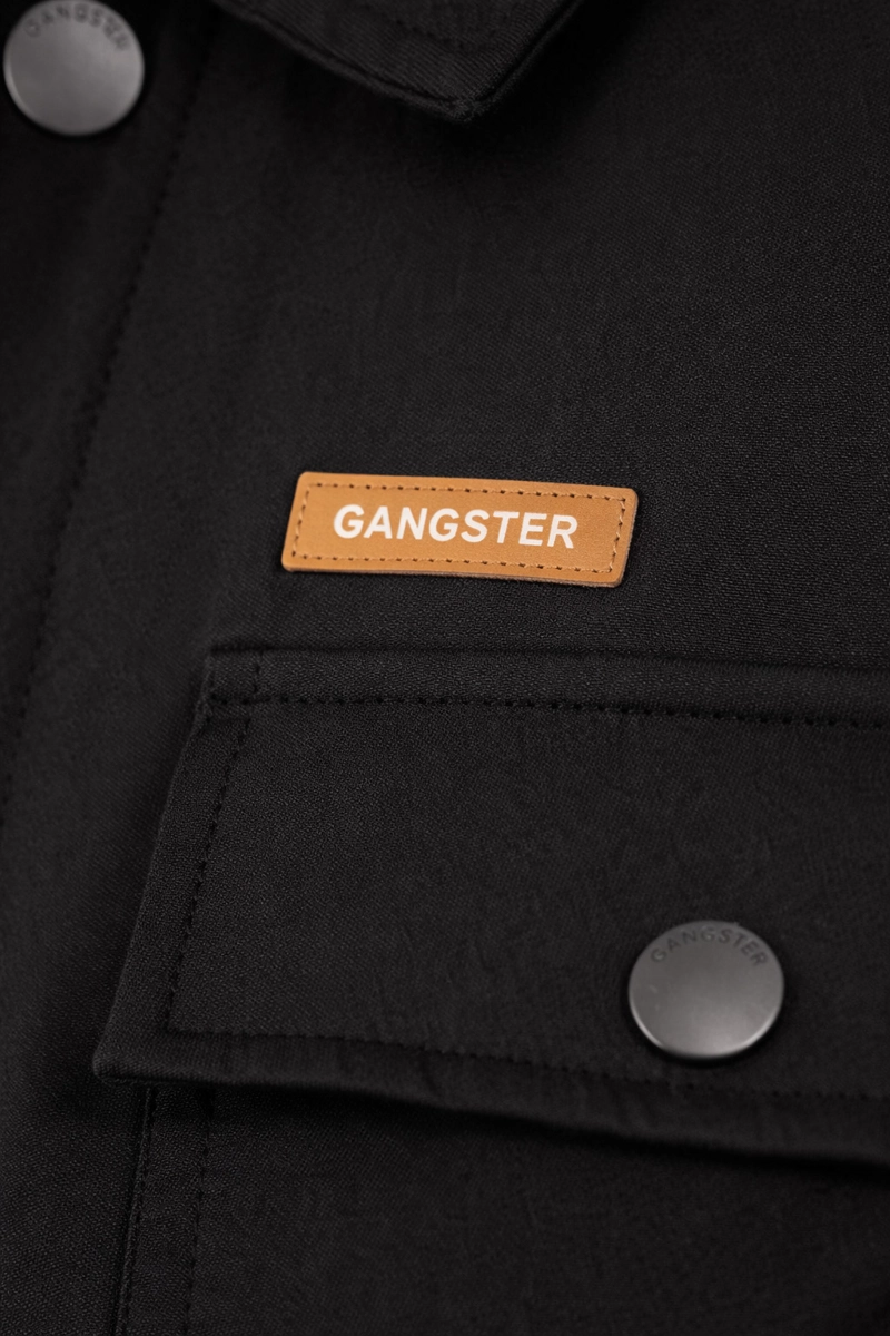 CHAQUETA OVERSHIRT HABIT NEGRO - 4