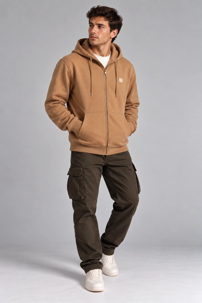 PLUS POLERON FULLZIPPER PATH CAFE - 4