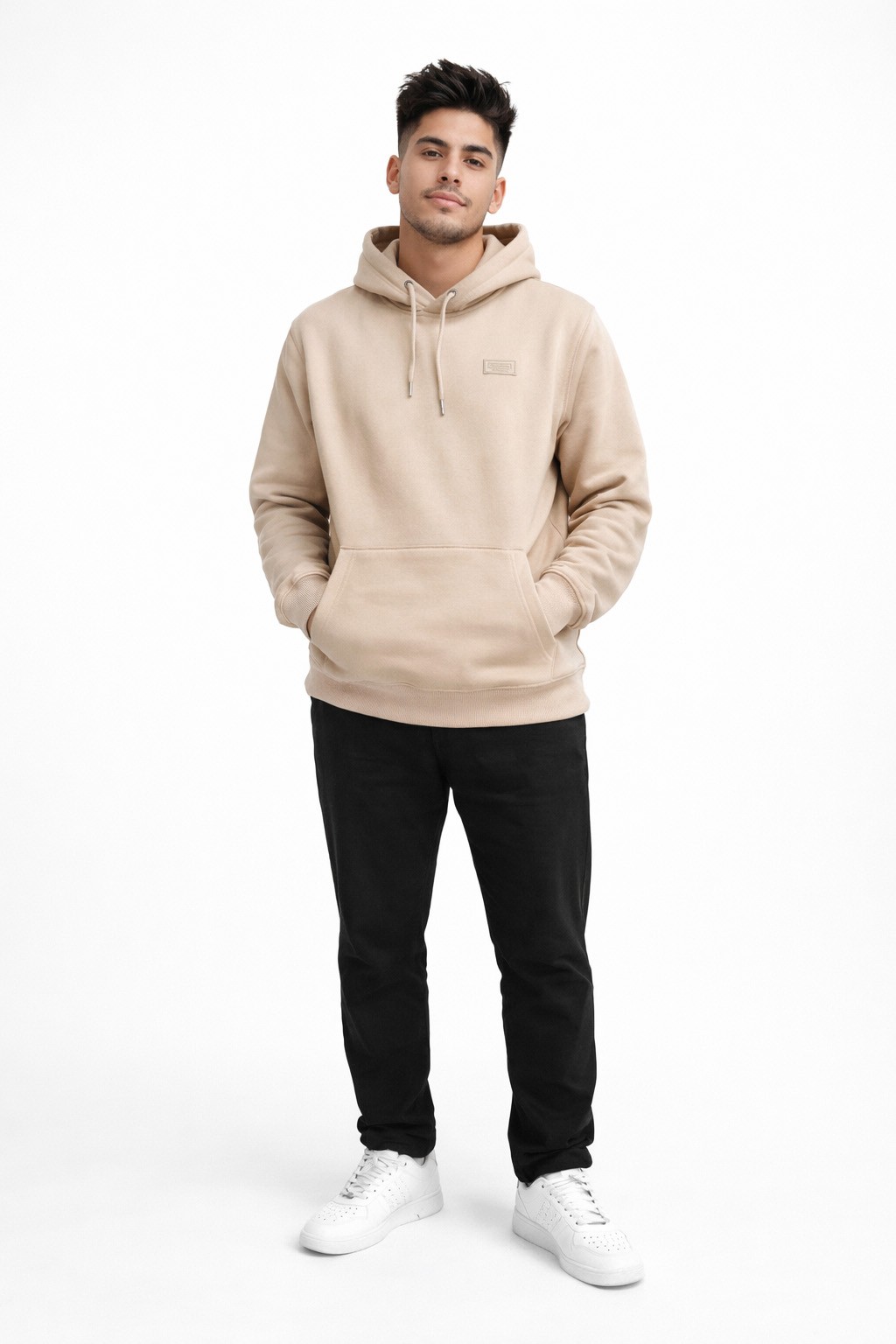 POLERON HOODIE MOVE BEIGE - 3