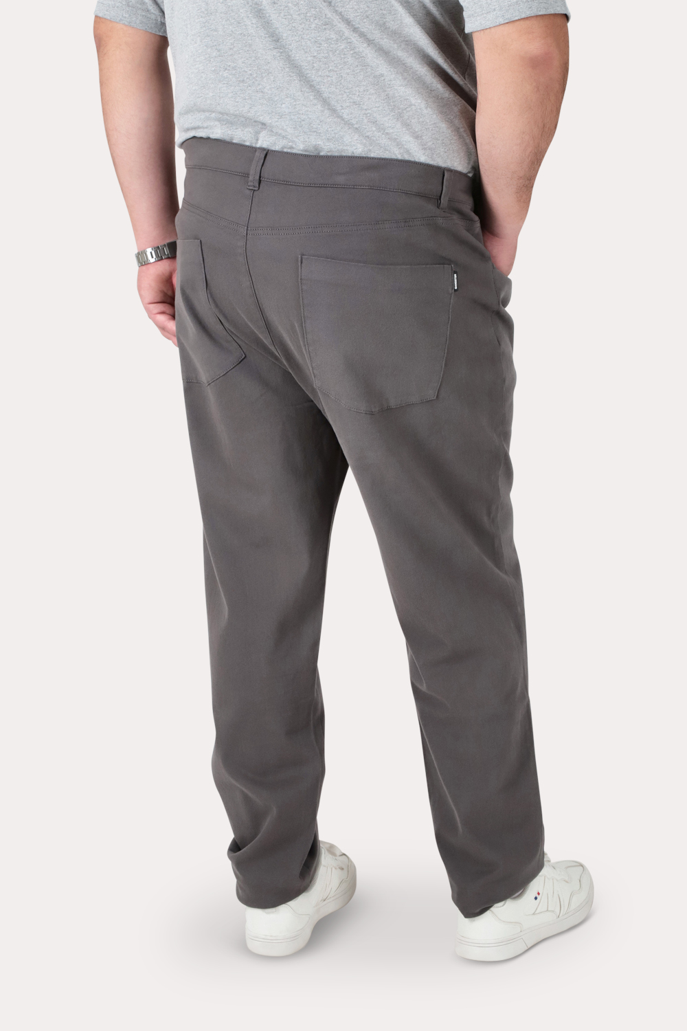 PLUS PANTALON CANVAS LISO CHESTER GRIS - 2