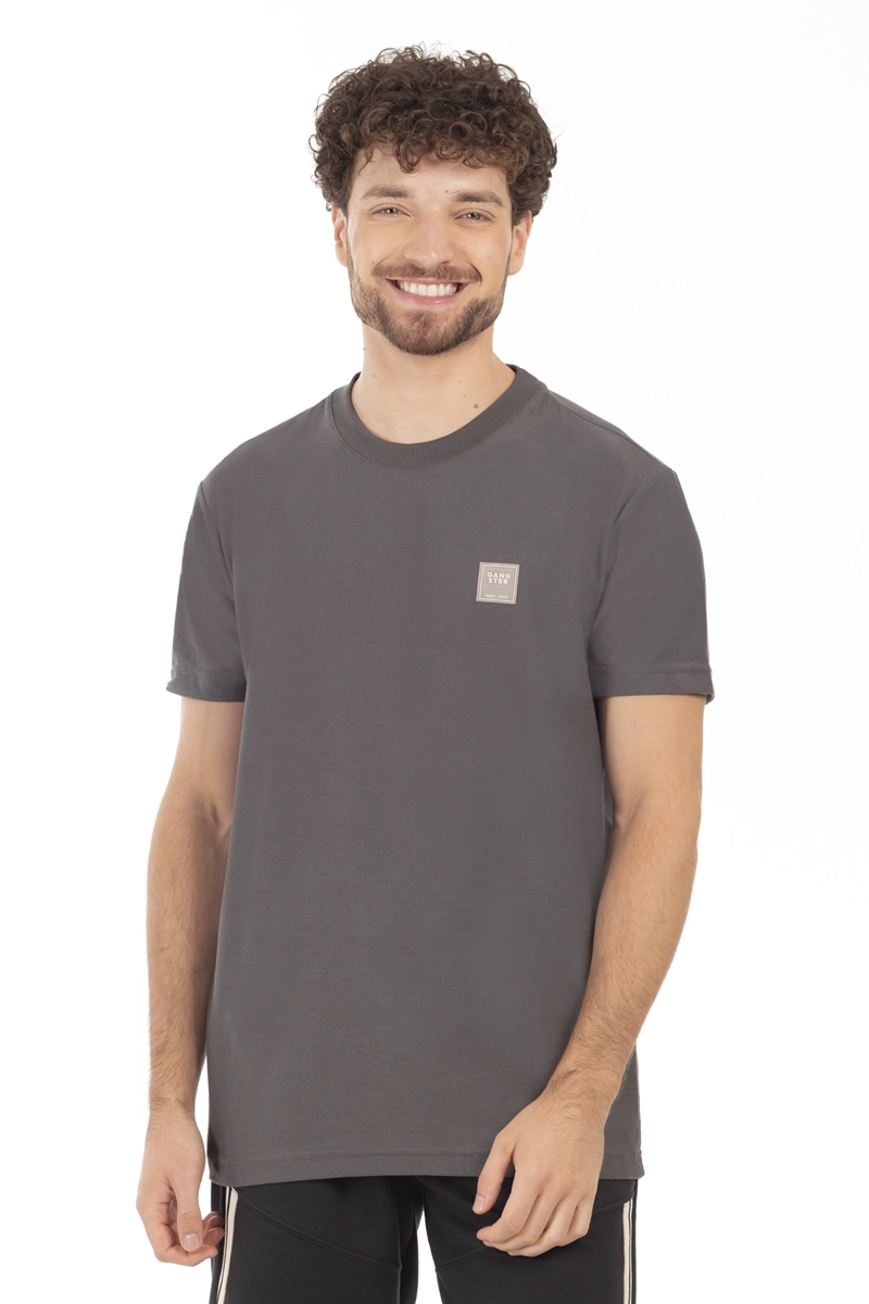 POLERA MC TEXTURA FRANKLIN GRAFITO - 1