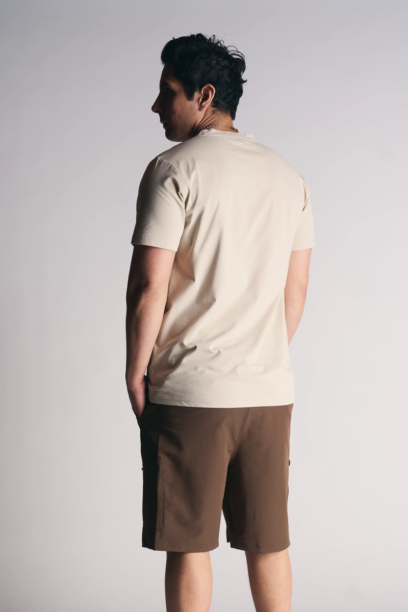 POLERA MC BASICA ESSENTIAL CAFE - 2