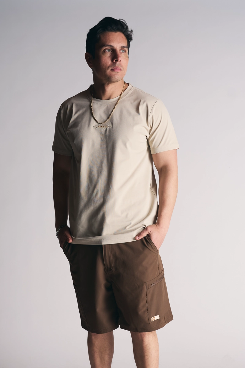 POLERA MC BASICA ESSENTIAL CAFE - 5