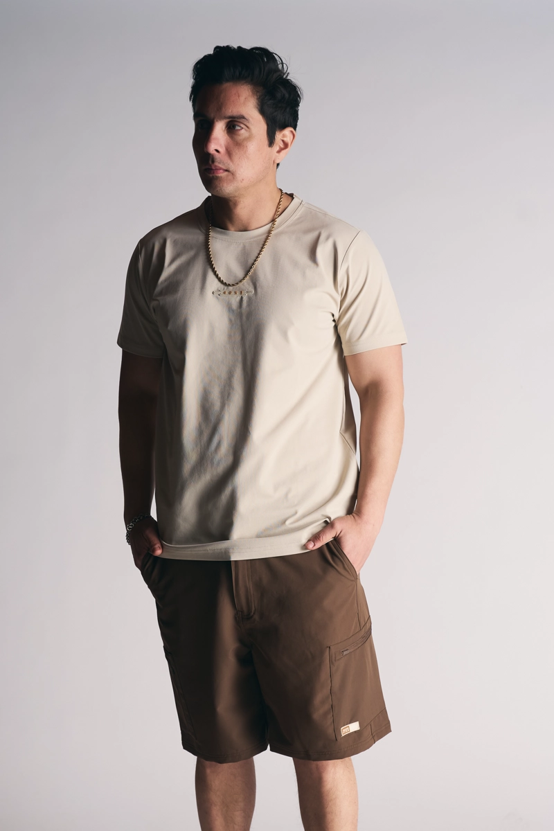 PLUS POLERA MC BASICA ESSENTIAL CAFE - 6