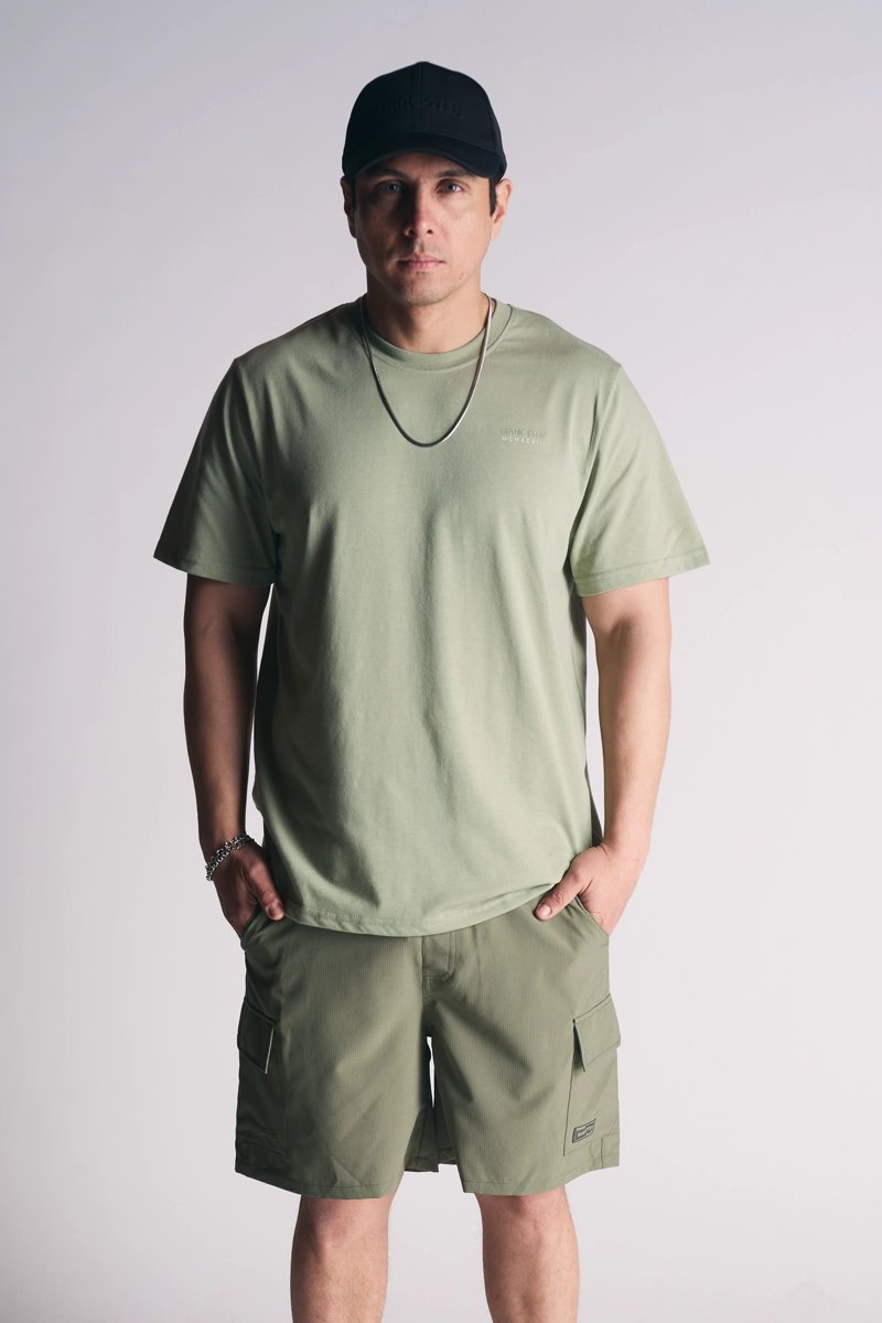 POLERA MC BASICA ESSENTIAL VERDE - 1