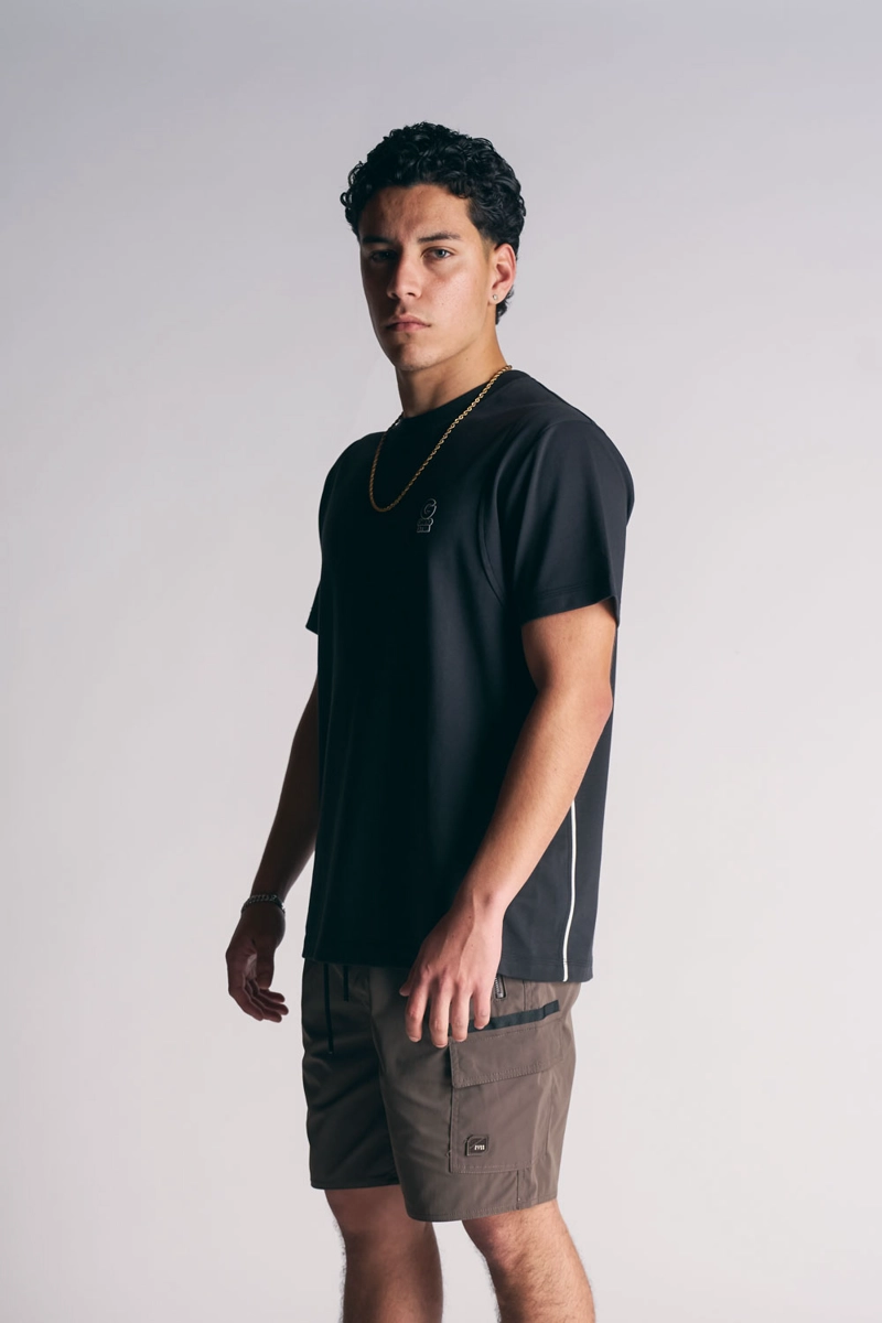 POLERA MC PANEL NEGRO - 6