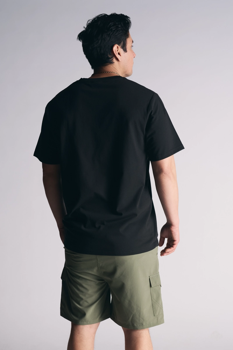PLUS POLERA MC BASICA ESSENTIAL NEGRO - 2