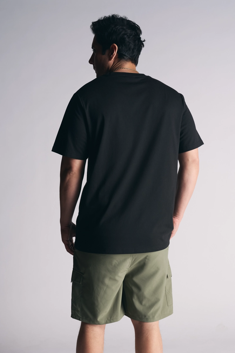 PLUS POLERA MC BASICA ESSENTIAL NEGRO - 4
