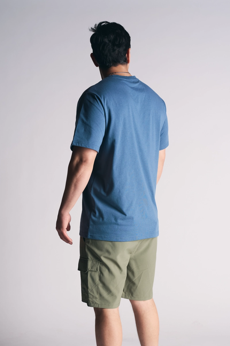 POLERA MC BASICA ESSENTIAL AZUL MARINO - 6