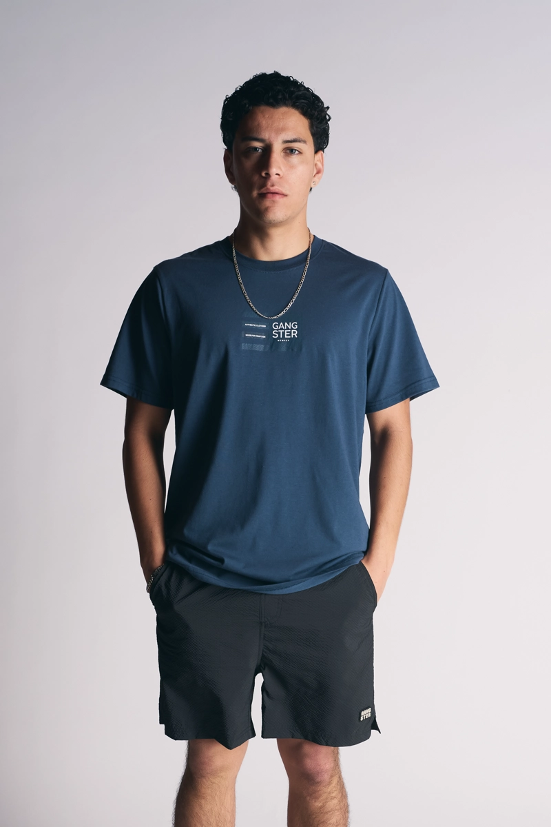 POLERA MC PRINT AZUL MARINO - 4