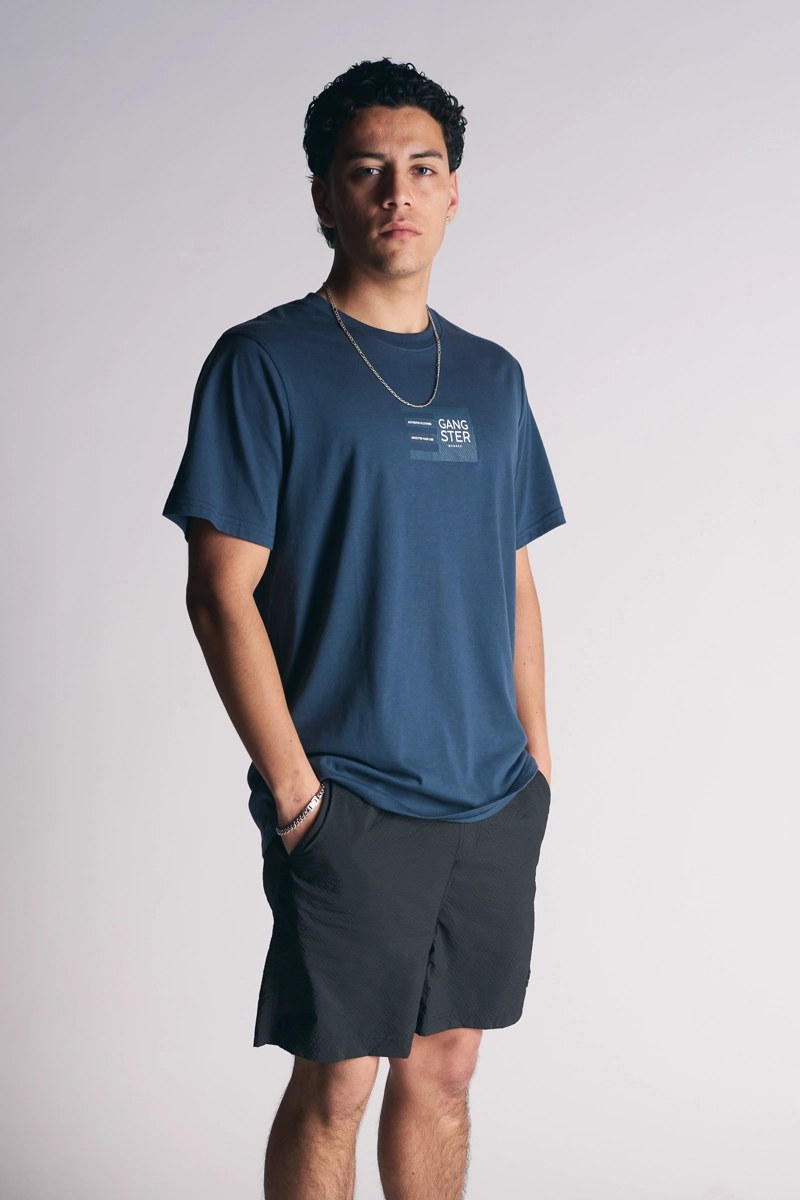 POLERA MC PRINT AZUL MARINO - 5