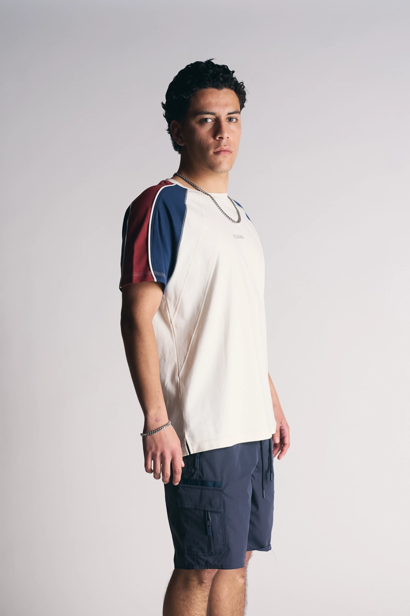 POLERA MC RAGLAN AZUL S