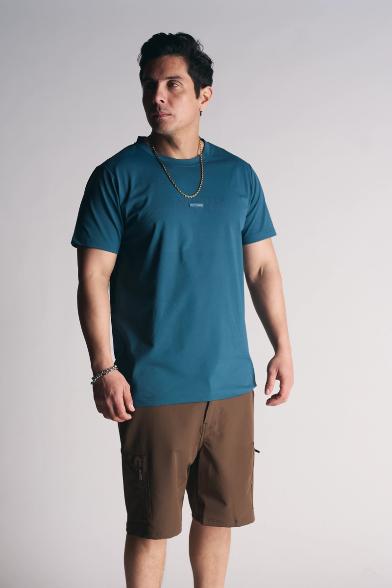 POLERA MC P LINE AZUL - 1