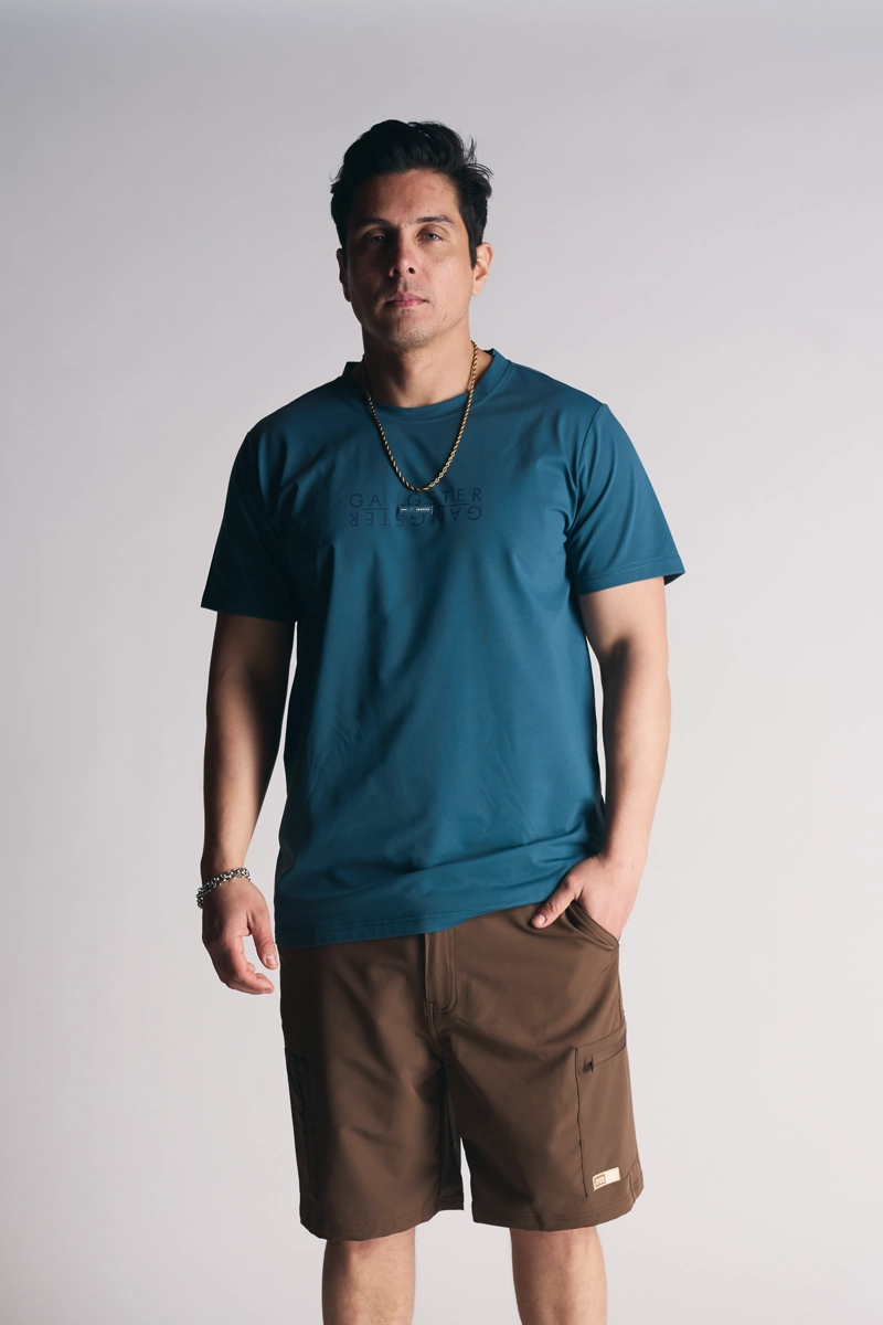 POLERA MC P LINE AZUL - 4