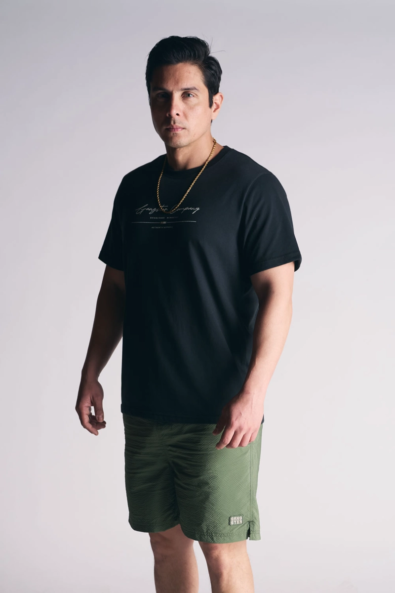 PLUS POLERA MC PRINT NEGRO - 1