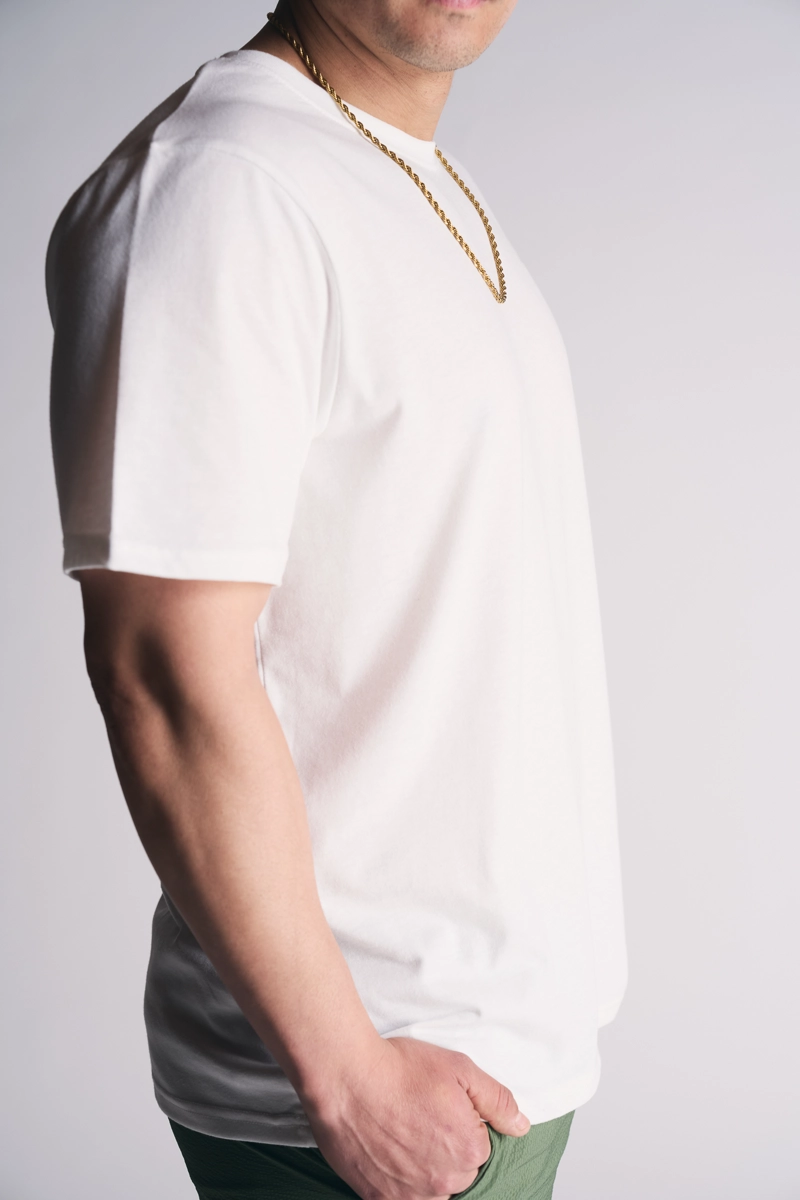 PLUS POLERA MC BASICA ESSENTIAL BLANCO - 3