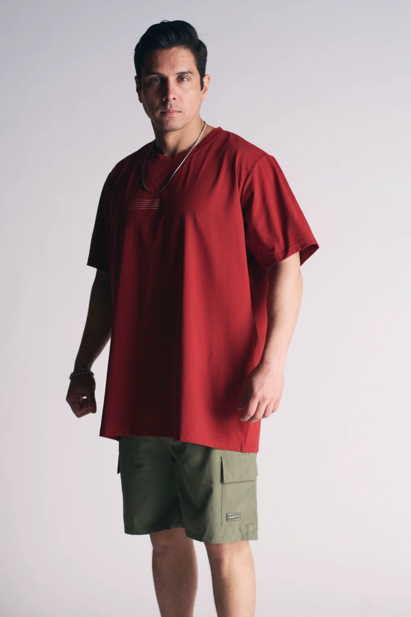 PLUS POLERA MC P TATTOO ROJO - 6