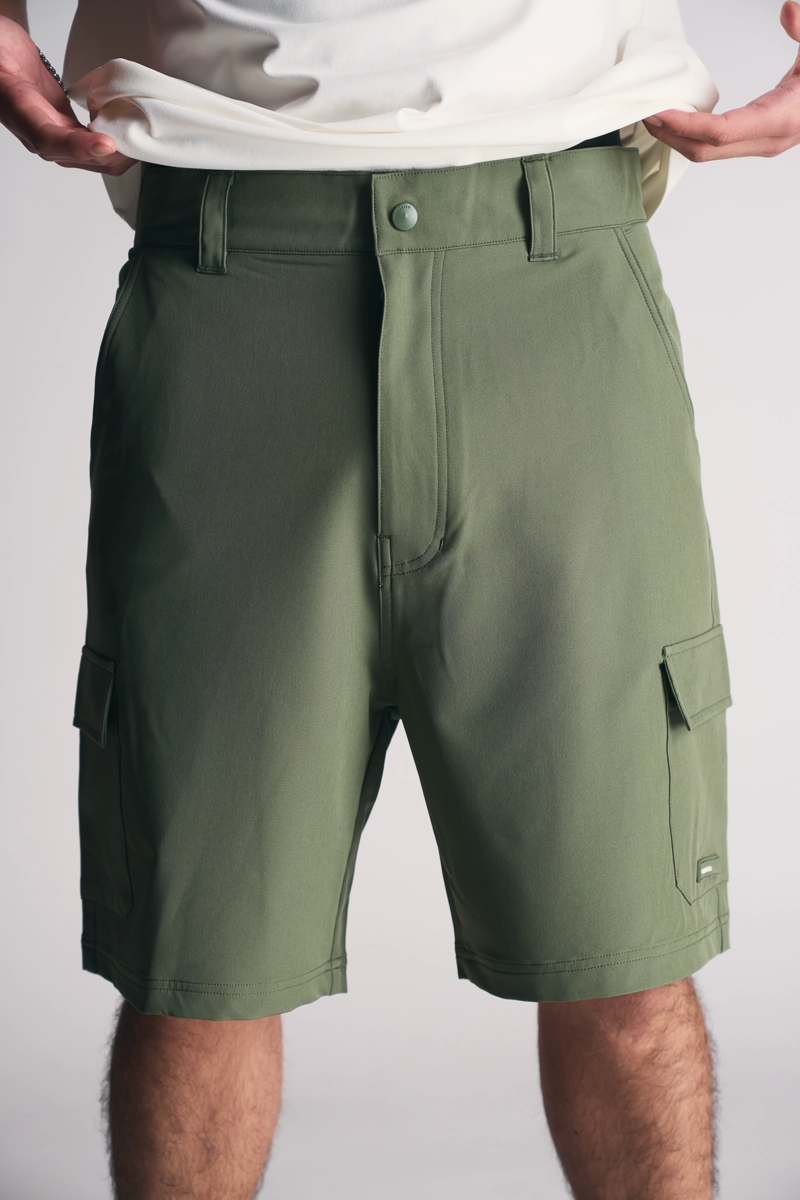 BERMUDA SUPER ELASTIC CARGO FLEX VERDE - 1