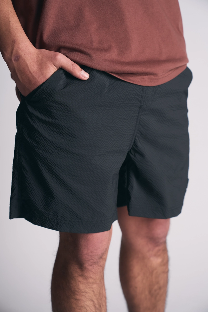 TRAJE DE BAÑO TEXTURA LISO CRAFT NEGRO - 5