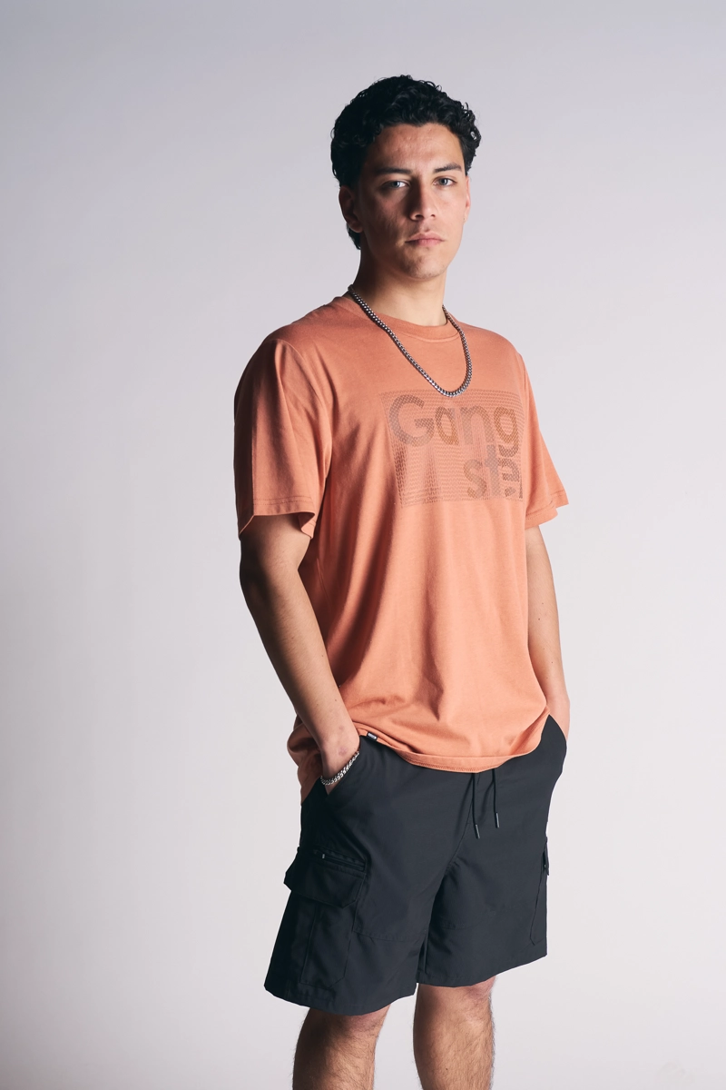 PLUS POLERA MC PRINT TERRACOTA - 1
