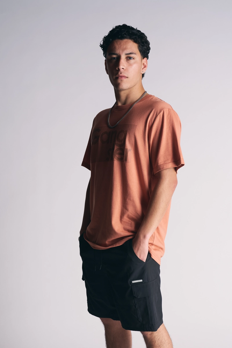PLUS POLERA MC PRINT TERRACOTA - 3