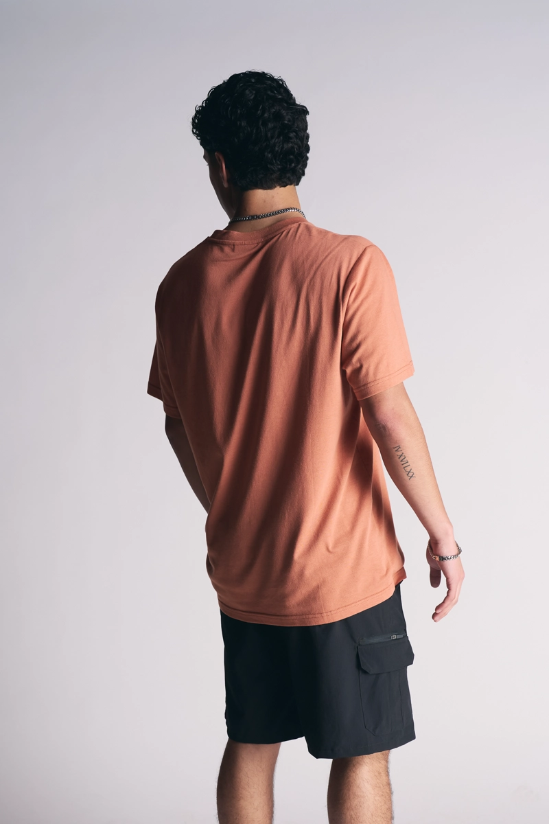 PLUS POLERA MC PRINT TERRACOTA - 4