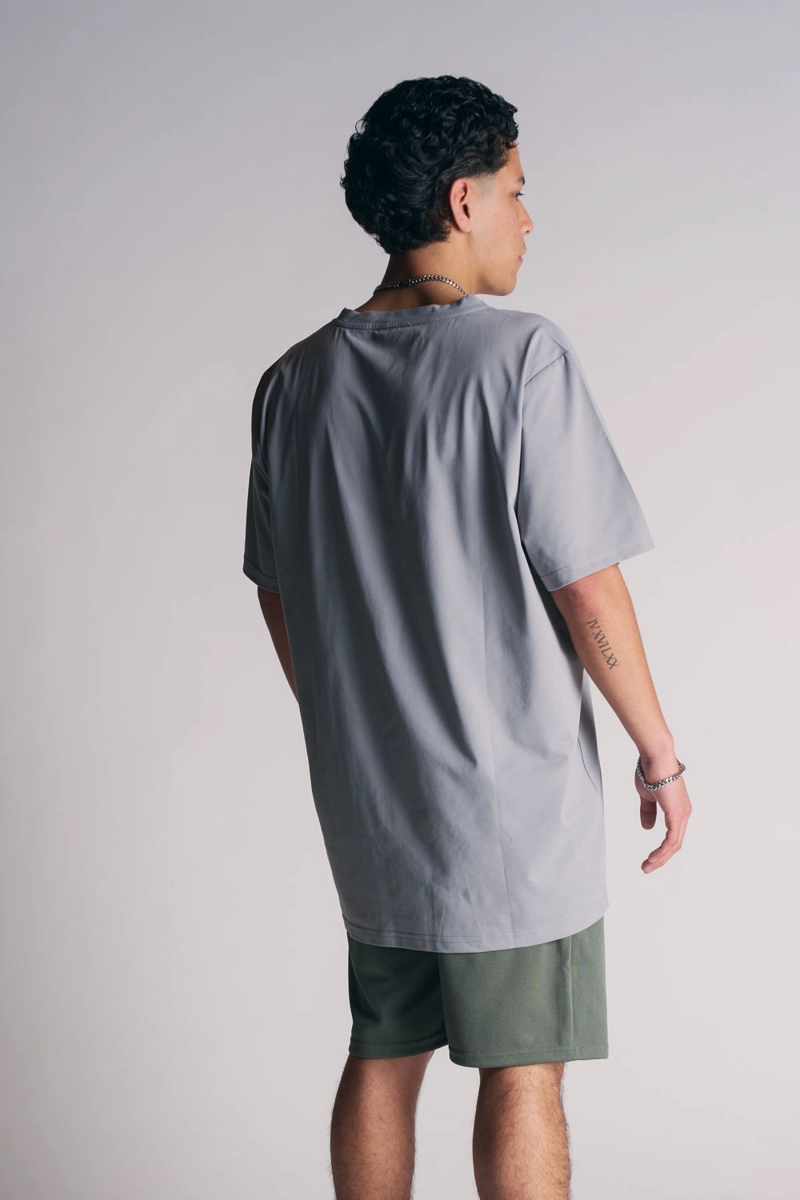 PLUS POLERA MC P ACID GRIS - 5