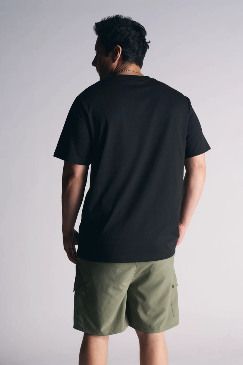 POLERA MC BASICA ESSENTIAL NEGRO - 2