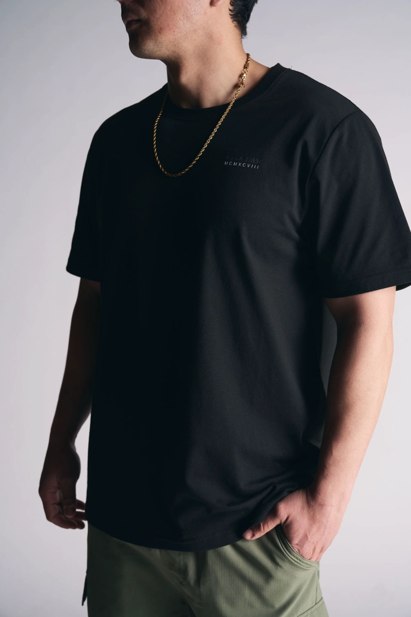 POLERA MC BASICA ESSENTIAL NEGRO - 3